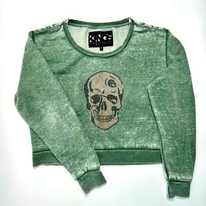 Women’s, “KINGS OF COLE” Studded Sweatshirt.